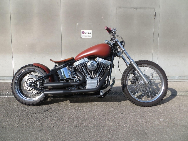  Motorrad kaufen HARLEY-DAVIDSON FXSTC 1584 Softail Custom Custombike Occasion 