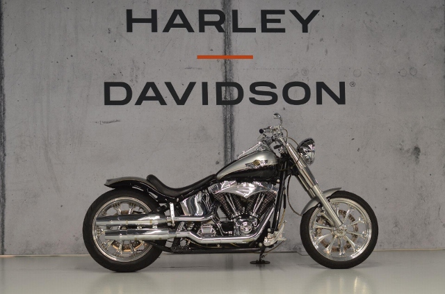  Motorrad kaufen HARLEY-DAVIDSON FLSTF 1450 Softail Fat Boy PM Classic Occasion 