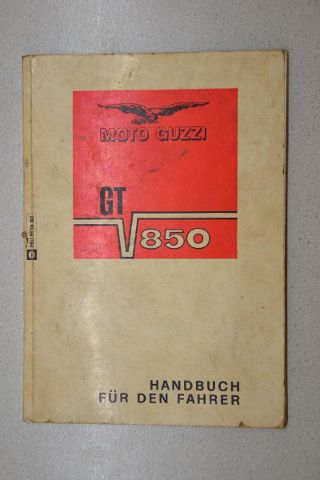 MOTO GUZZI V7 850 T5 GT  Fahrerhandbuch Moto Guzzi GT850